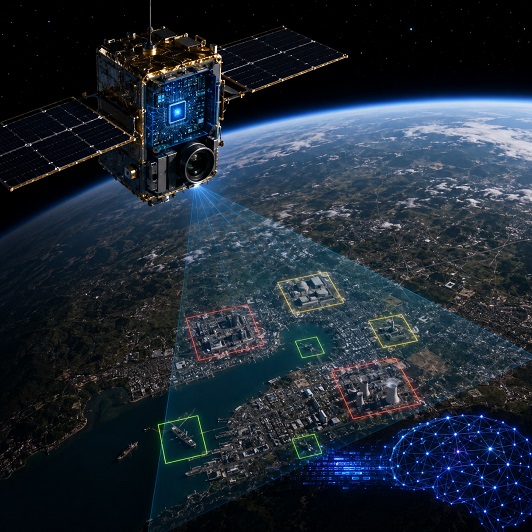 satellite finds its own