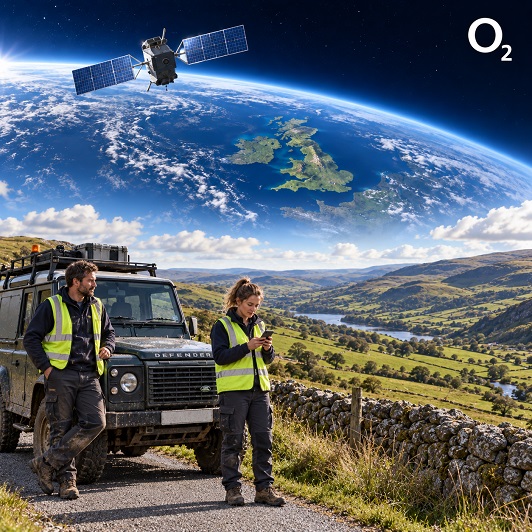 o2 brings satellite